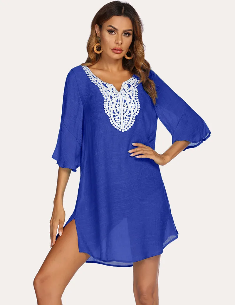 Unique Lace Crochet Coverup Dress (US Only) sold by Ekouaer product image thumbnail 4
