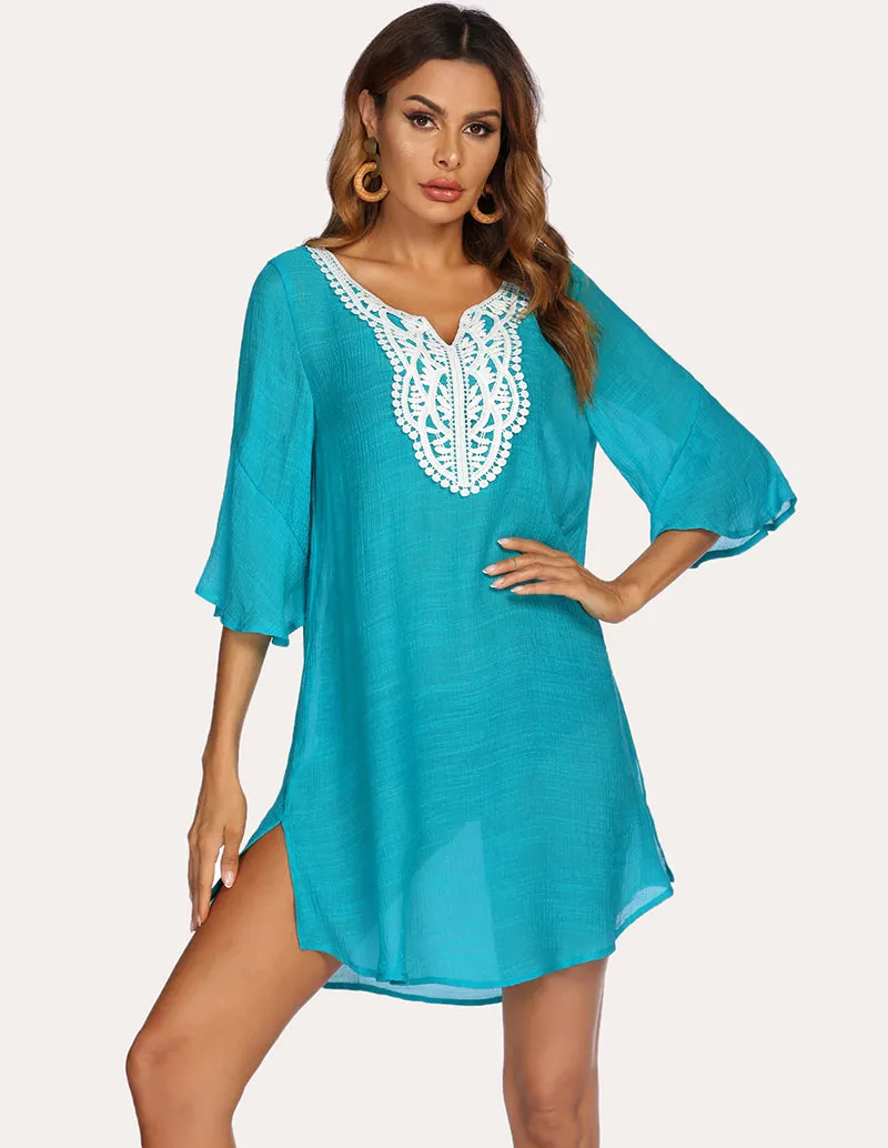 Unique Lace Crochet Coverup Dress (US Only) sold by Ekouaer