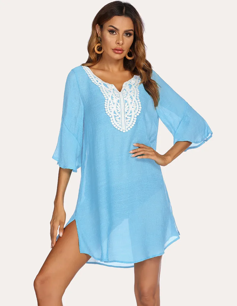 Unique Lace Crochet Coverup Dress (US Only) sold by Ekouaer product image thumbnail 3