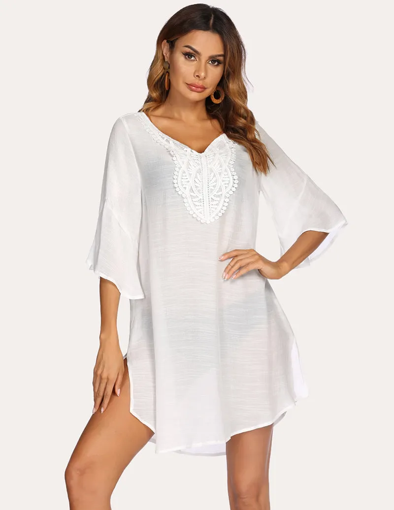 Unique Lace Crochet Coverup Dress (US Only) sold by Ekouaer product image thumbnail 5