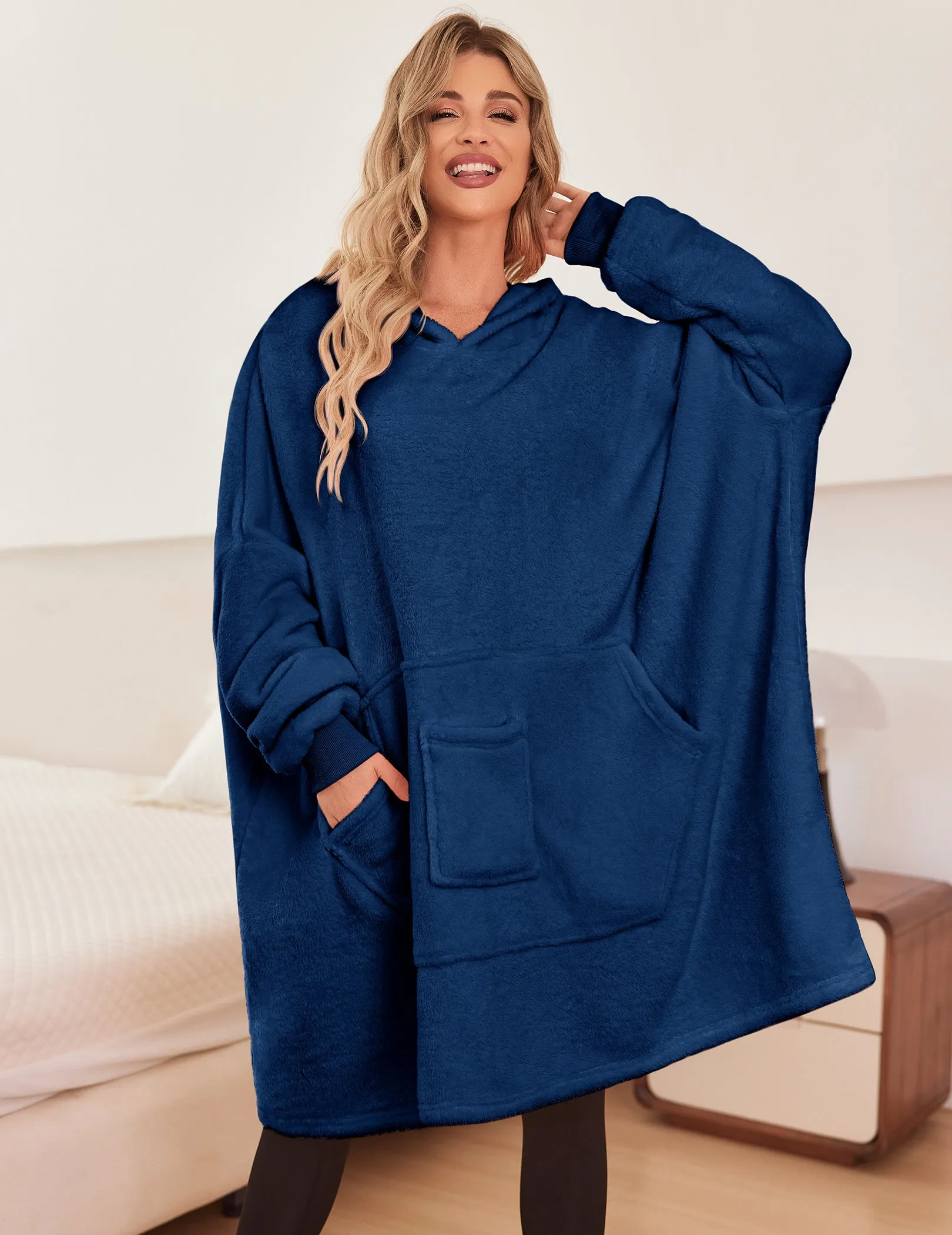 Ekouaer Soft Oversized Hooded Bathrobe (US Only) sold by Ekouaer product image thumbnail 4