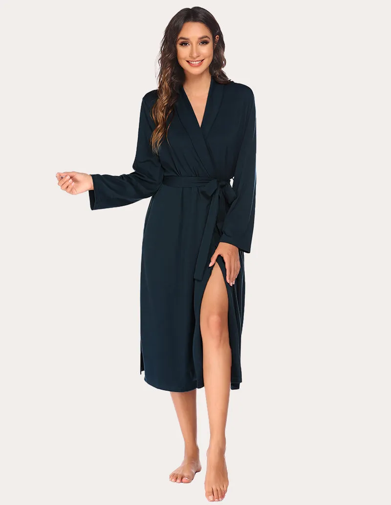 Ekouaer Soft Knit Kimono Bathrobe (US Only) sold by Ekouaer product image thumbnail 5