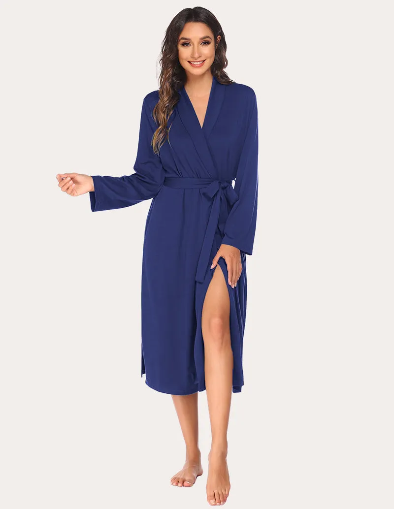 Ekouaer Soft Knit Kimono Bathrobe (US Only) sold by Ekouaer product image thumbnail 4