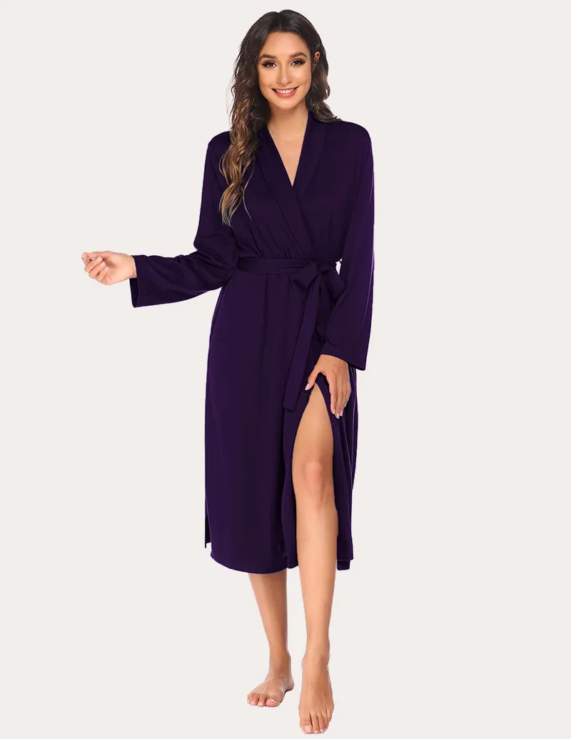 Ekouaer Soft Knit Kimono Bathrobe (US Only) sold by Ekouaer product image thumbnail 3