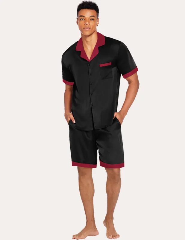 Ekouaer Men Satin Silk Pajamas Set (US Only) sold by Ekouaer