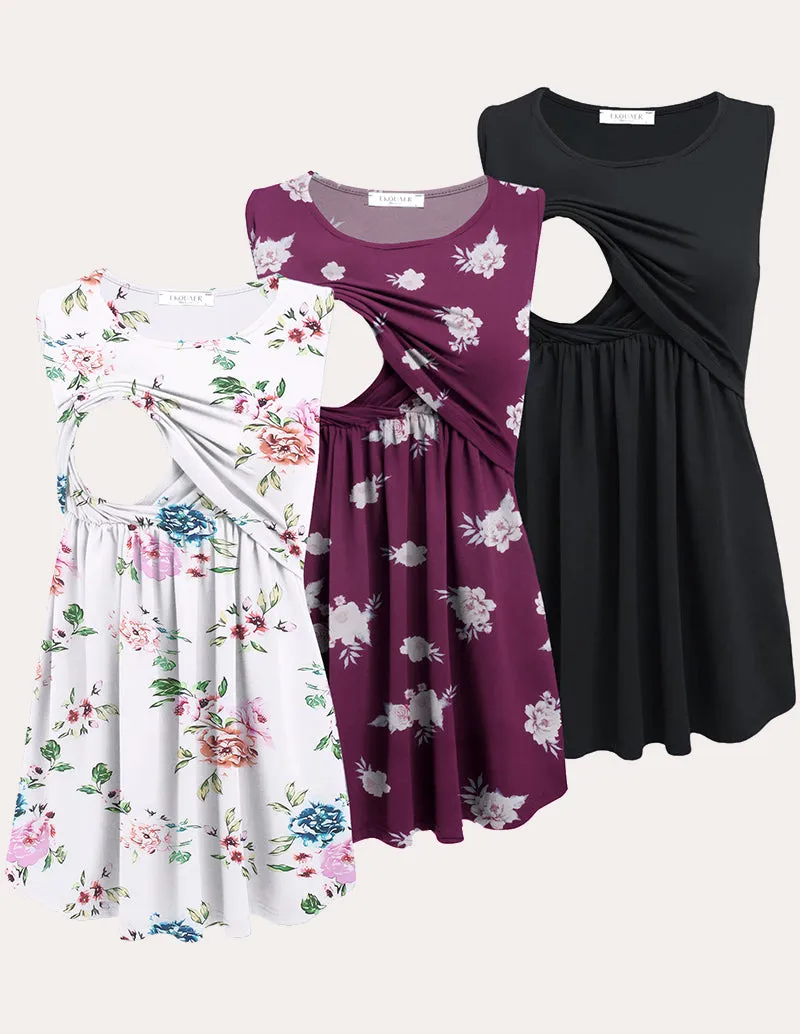 Ekouaer Nursing Tank Tops 3 Packs (US Only) sold by Ekouaer product image thumbnail 3