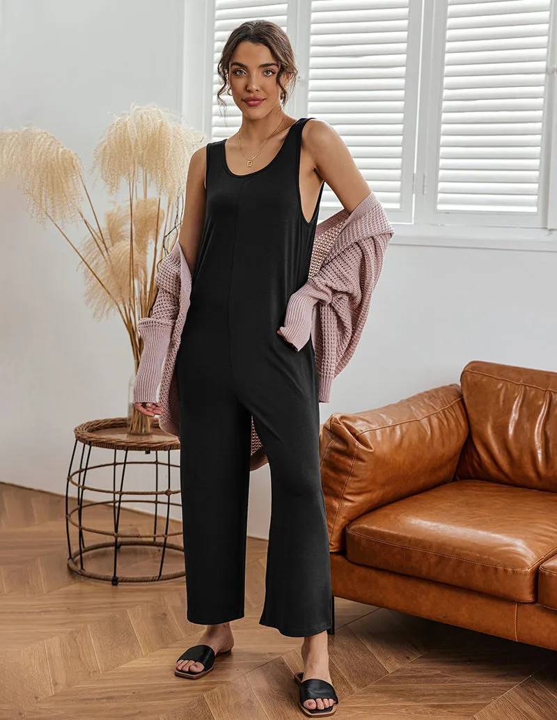 Ekouaer Casual Sleeveless Loose Jumpsuits (US Only) sold by Ekouaer product image thumbnail 4
