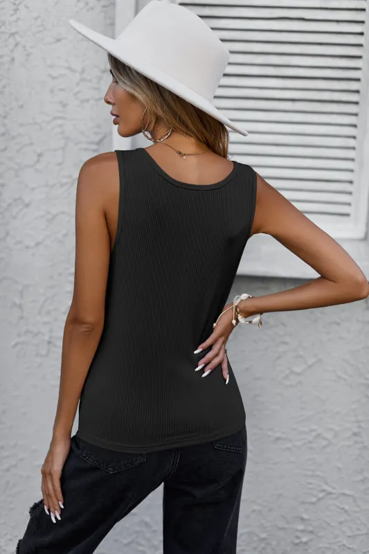 Ekouaer Ribbed Sleeveless Basic Tank Tops (US Only) made by Ekouaer