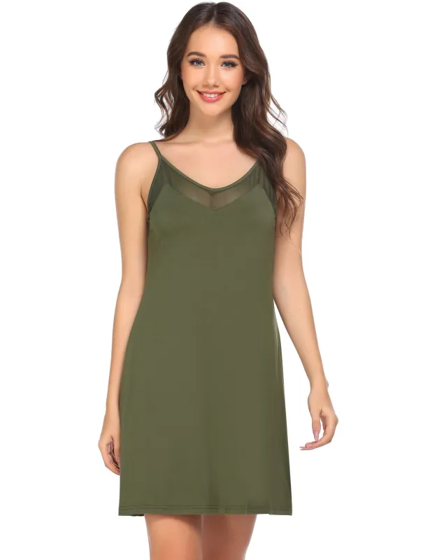 Ekouaer Sleeveless Lace V-neck Sleepwear (US Only) made by Ekouaer