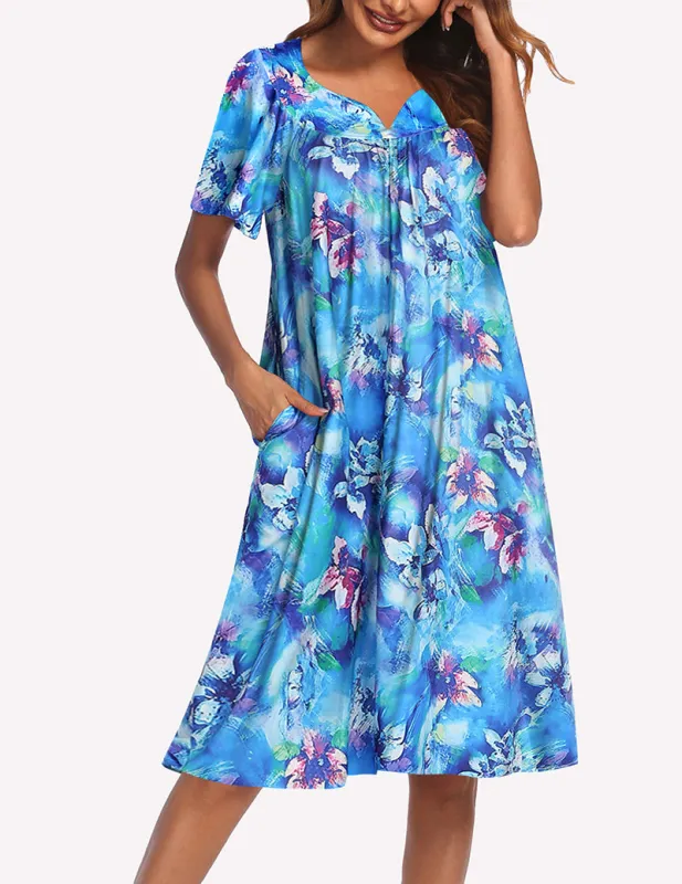 Ekouaer Short Sleeve Lounger Nightgown (US Only) made by Ekouaer