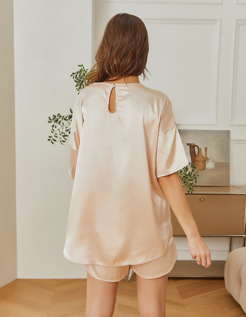 Ekouaer Satin 2 Piece Pajama Set (US Only) sold by Ekouaer product image thumbnail 2