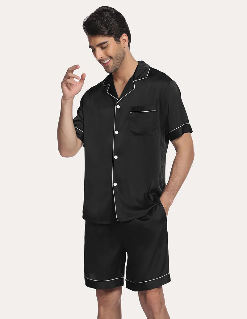 Ekouaer Men Satin Pajama Set (US Only) sold by Ekouaer product image thumbnail 3