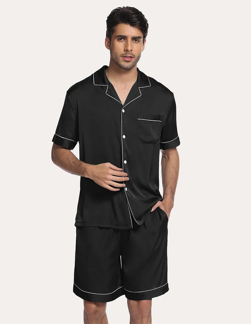 Ekouaer Men Satin Pajama Set (US Only) sold by Ekouaer product image thumbnail 5