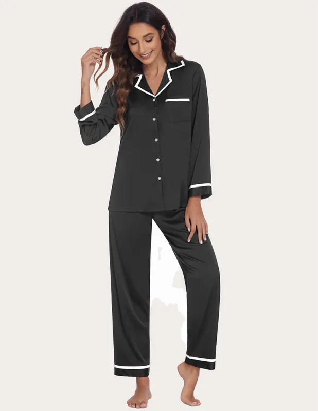 Ekouaer Satin Silk Pajama Set (US Only) sold by Ekouaer