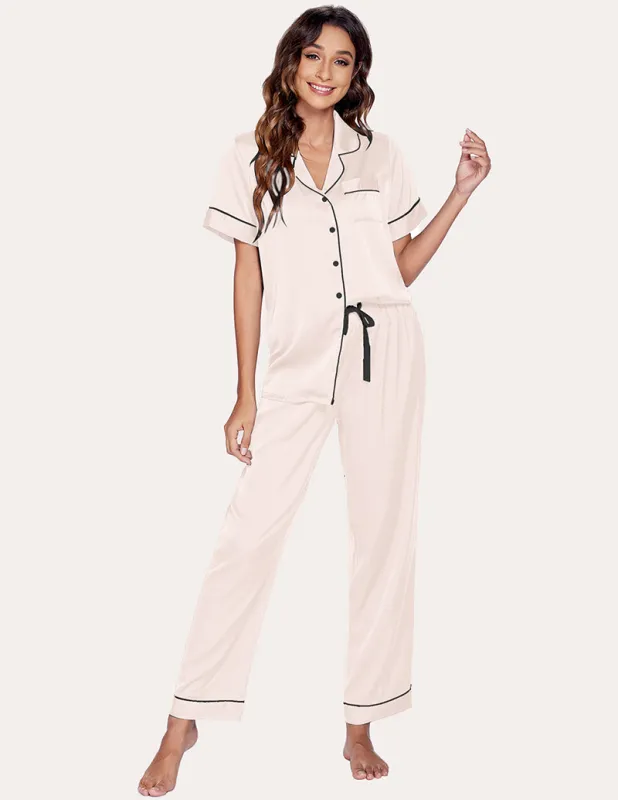 Ekouaer Satin 3 Piece Pajama Set (US Only) sold by Ekouaer