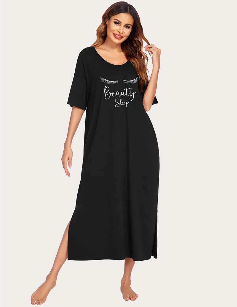 Ekouaer Side Split House Dress (US Only) sold by Ekouaer product image thumbnail 4