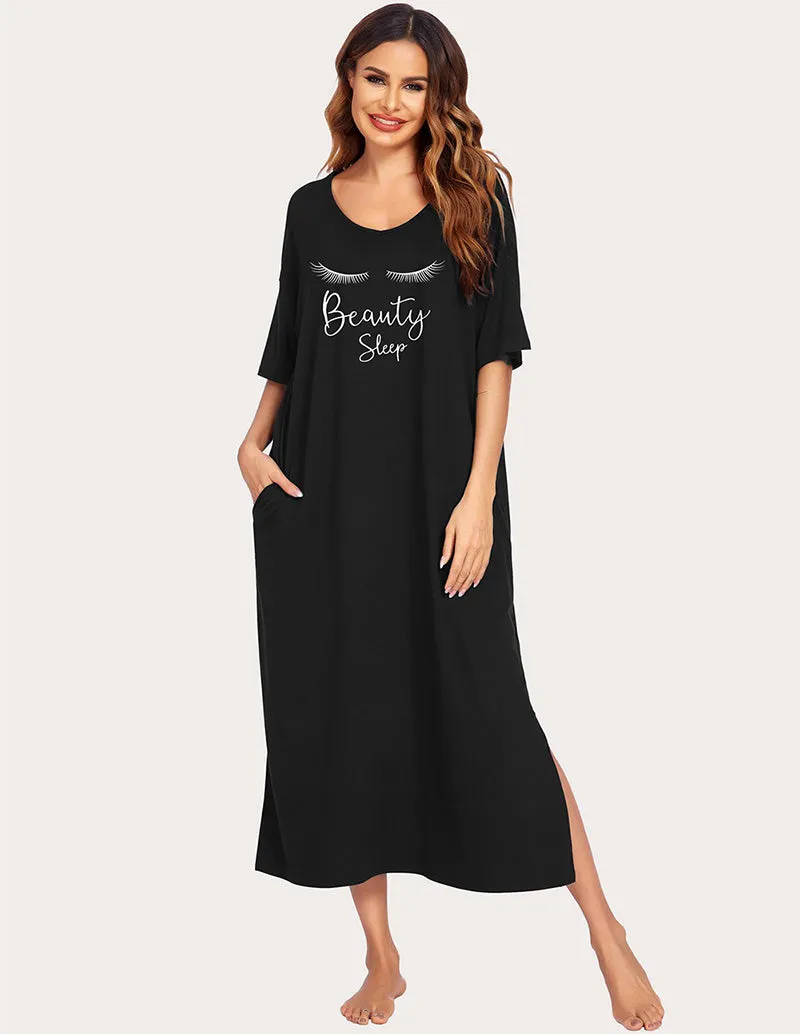 Ekouaer Side Split House Dress (US Only) sold by Ekouaer product image thumbnail 5