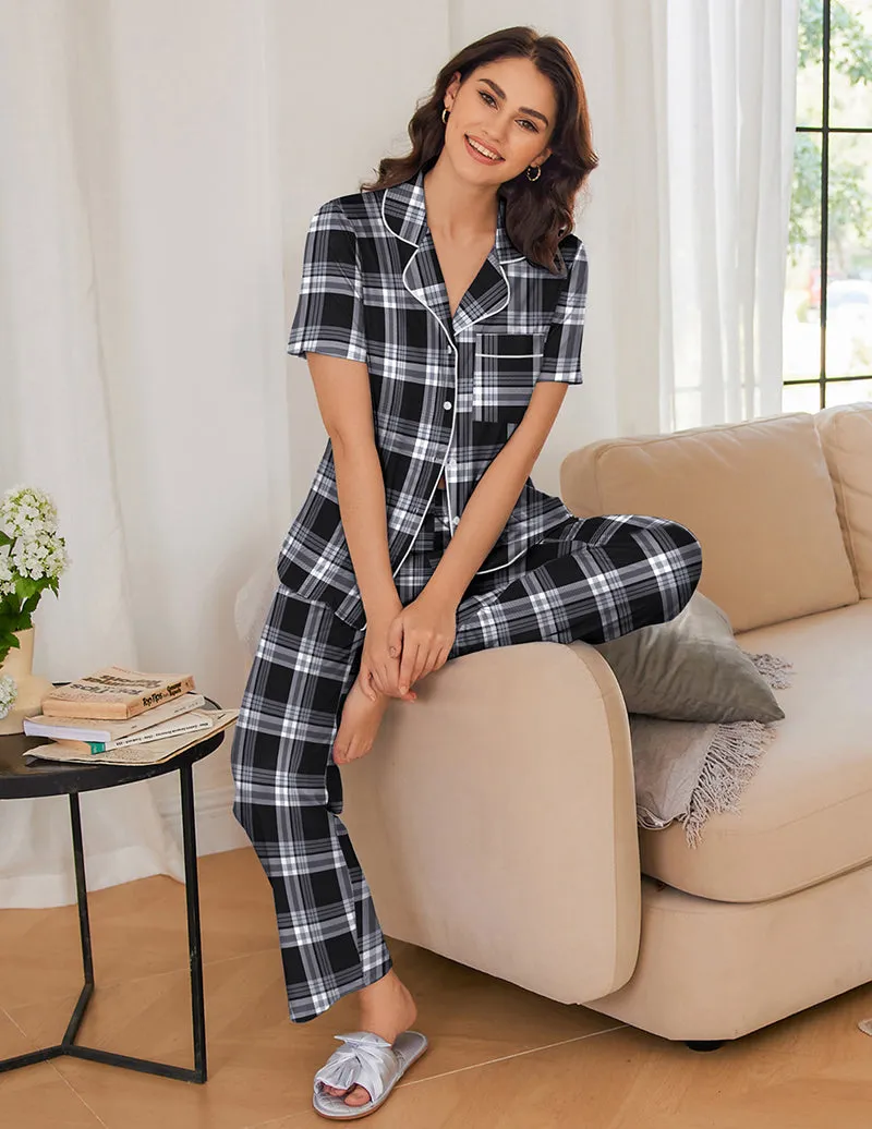 Ekouaer Teddy Cool Claasic Pajamas Set (US Only) sold by Ekouaer product image thumbnail 5