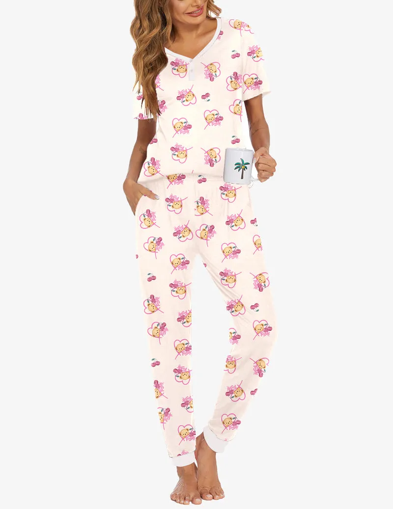 Ekouaer Teddy Summer Pajamas Set (US Only) sold by Ekouaer product image thumbnail 3