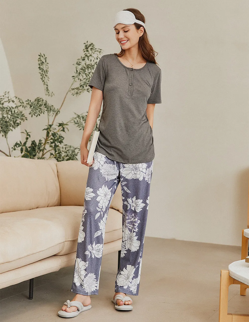 Ekouaer Maternity Nursing Pajamas Set (US Only) sold by Ekouaer