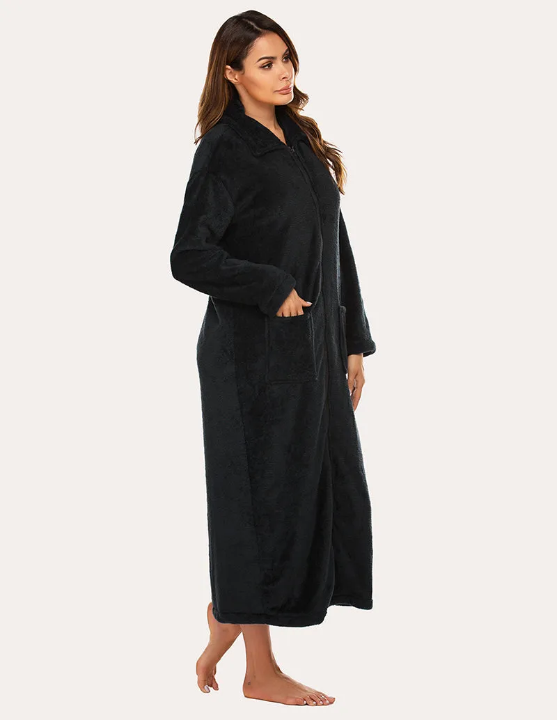 Ekouaer Long Warm Fleece Robe (US Only) sold by Ekouaer product image thumbnail 5