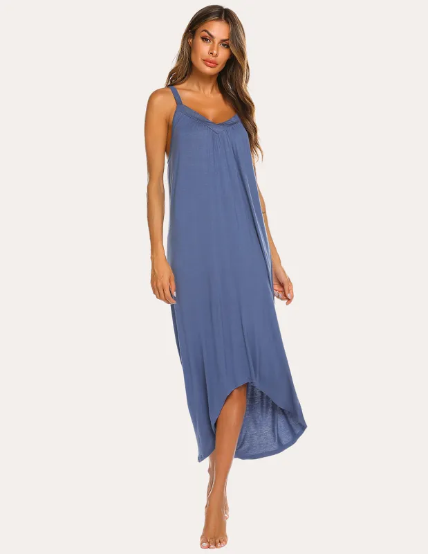 Ekouaer Irregular Hem Full Slip Night Dress (US Only) sold by Ekouaer