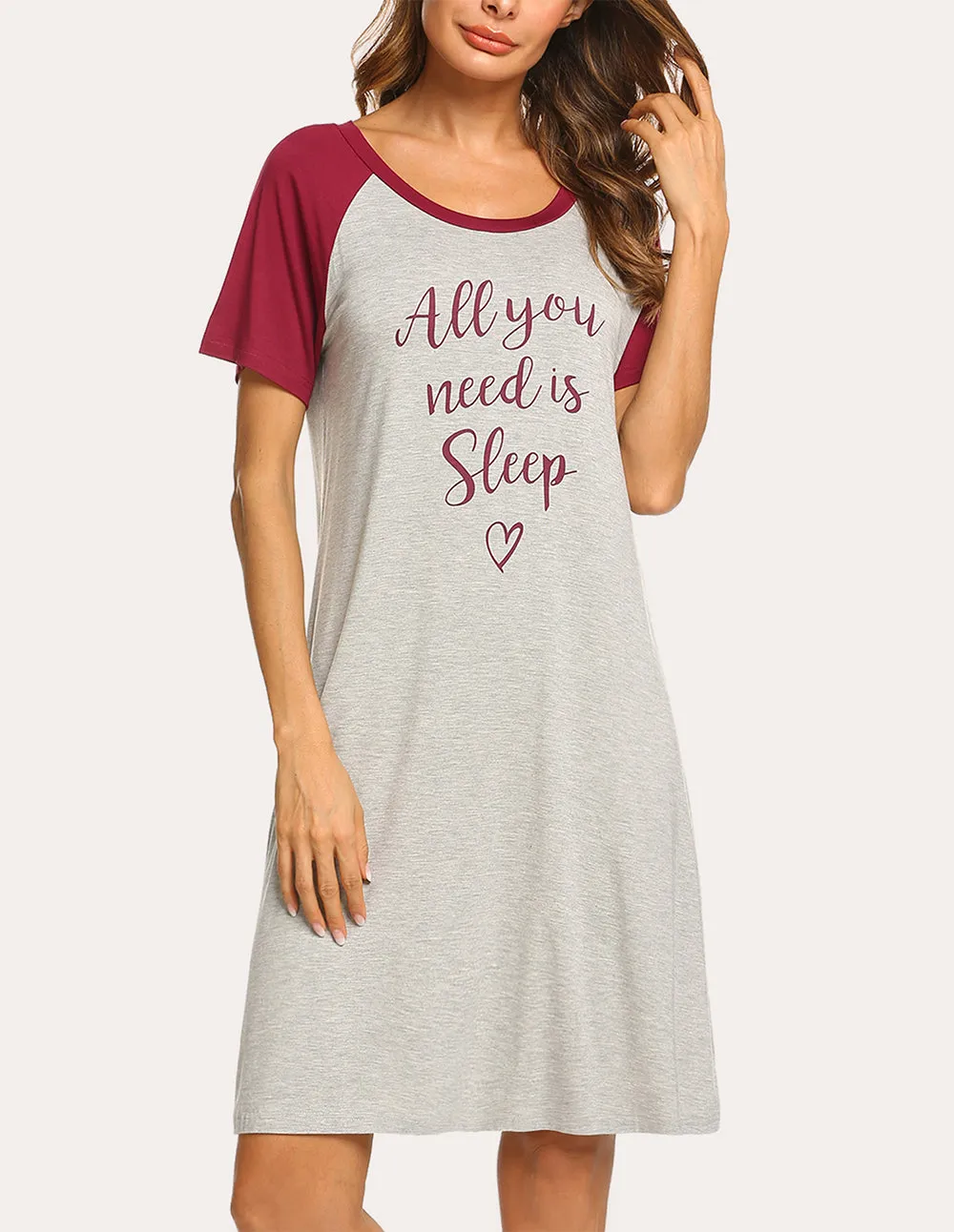 Ekouaer Cartoon Print Nightdress (US Only) sold by Ekouaer product image thumbnail 3