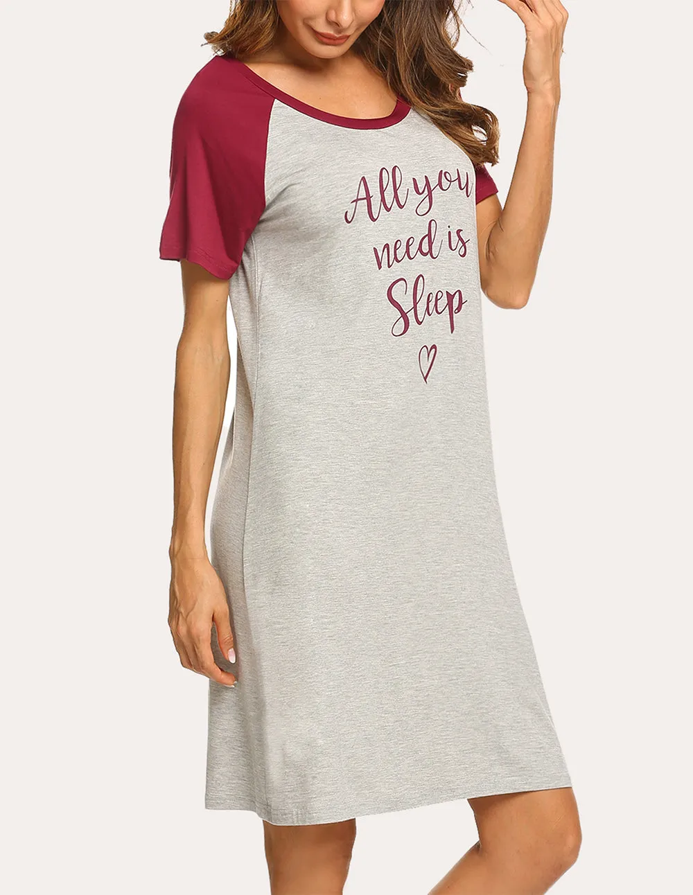 Ekouaer Cartoon Print Nightdress (US Only) sold by Ekouaer product image thumbnail 5