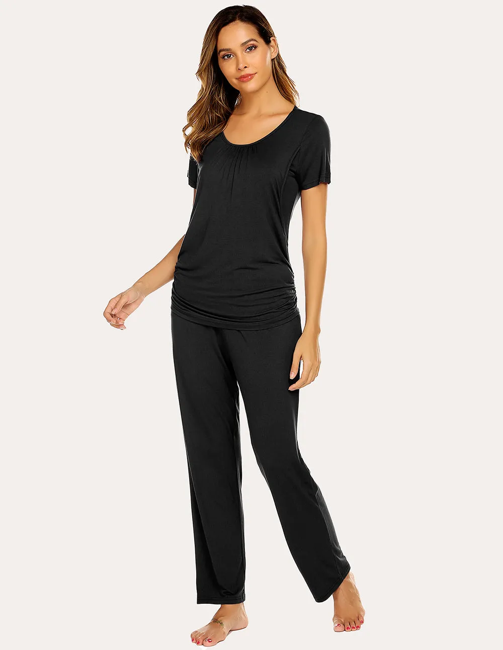 Ekouaer Breastfeeding Pajamas Set (US Only) sold by Ekouaer product image thumbnail 4