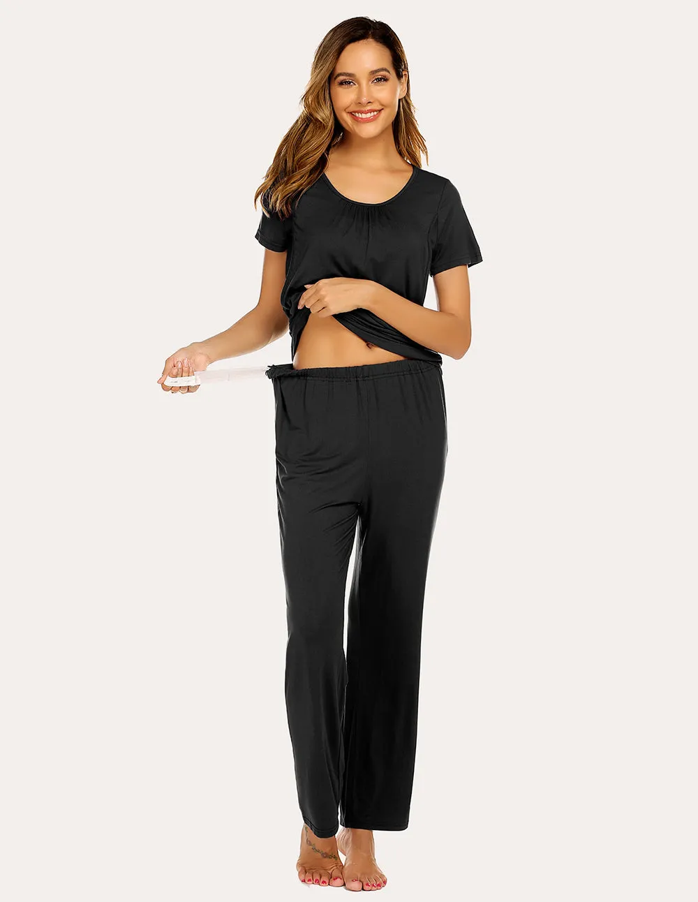 Ekouaer Breastfeeding Pajamas Set (US Only) sold by Ekouaer product image thumbnail 5