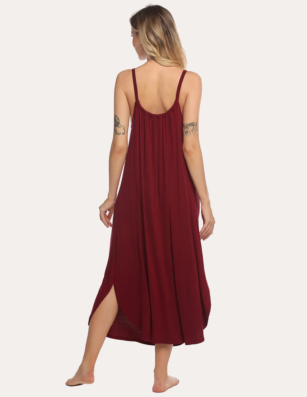 Ekouaer Full Slips Sling Nightdress (US Only) sold by Ekouaer product image thumbnail 3