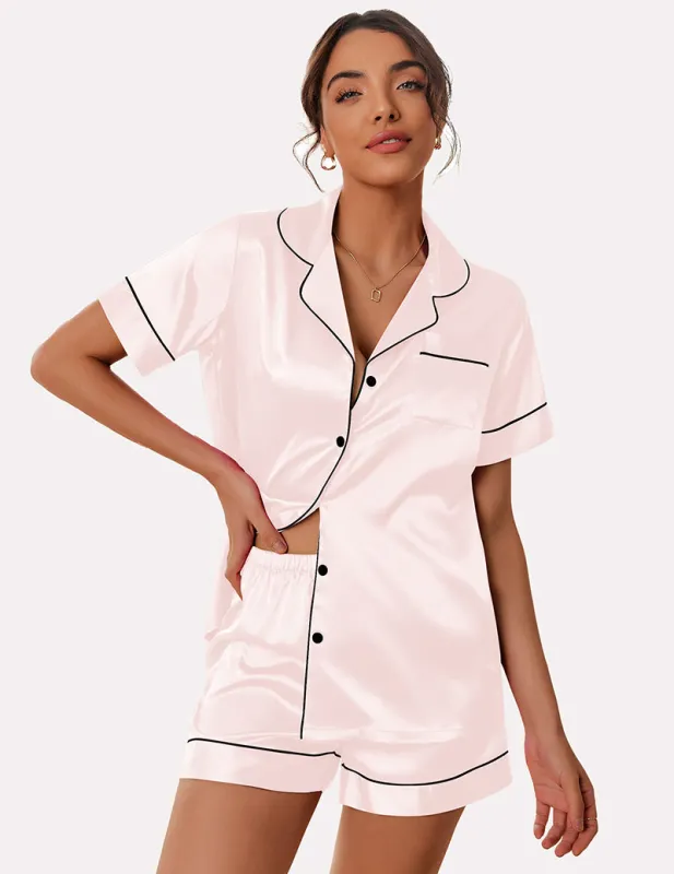 Ekouaer Classic Satin Pajamas Set (US Only) sold by Ekouaer