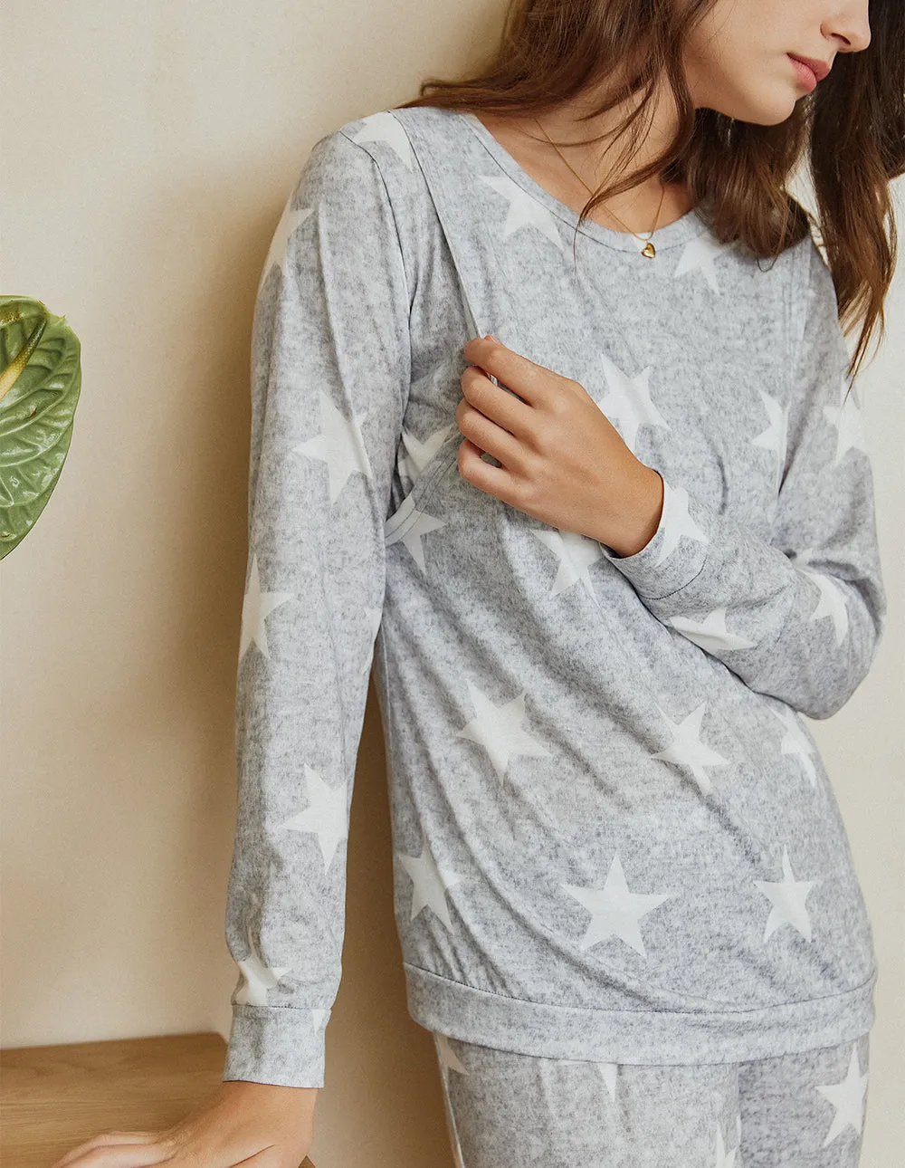 Ekouaer Materntiy Nursing Pajamas Set (US Only) sold by Ekouaer product image thumbnail 5