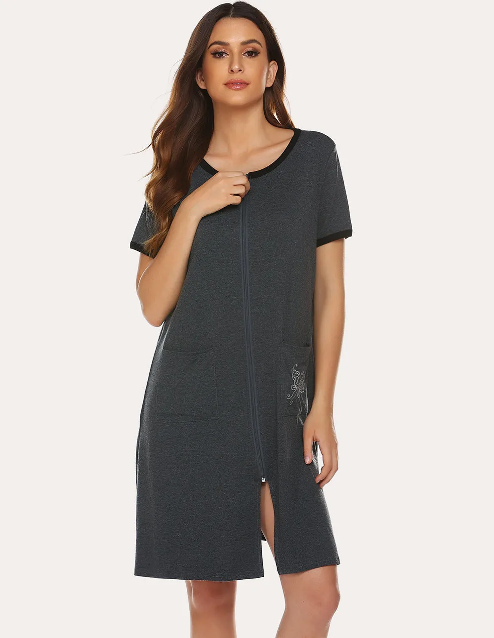 Ekouaer Fashion Cotton Robes (US Only) sold by Ekouaer product image thumbnail 3