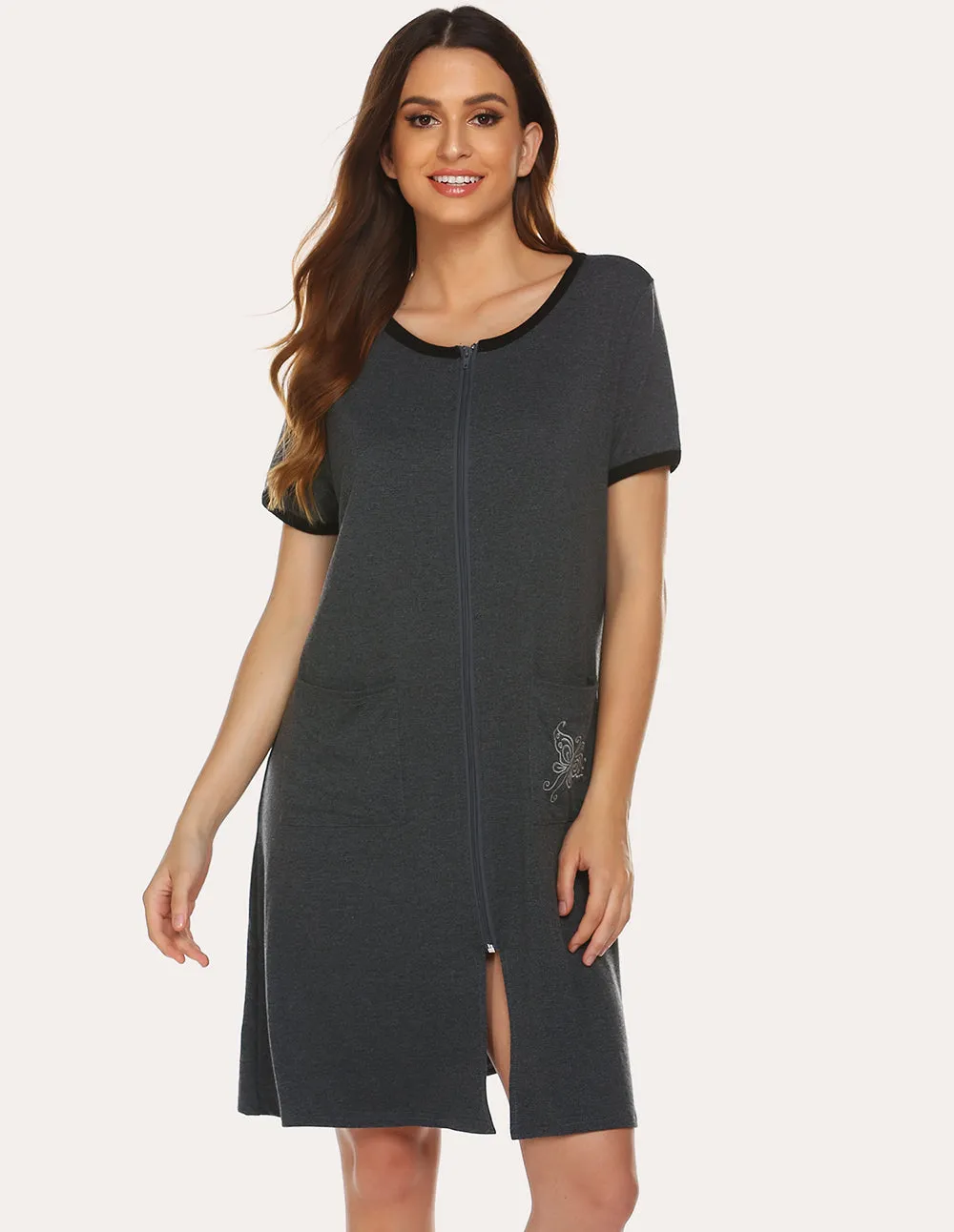 Ekouaer Fashion Cotton Robes (US Only) sold by Ekouaer product image thumbnail 2