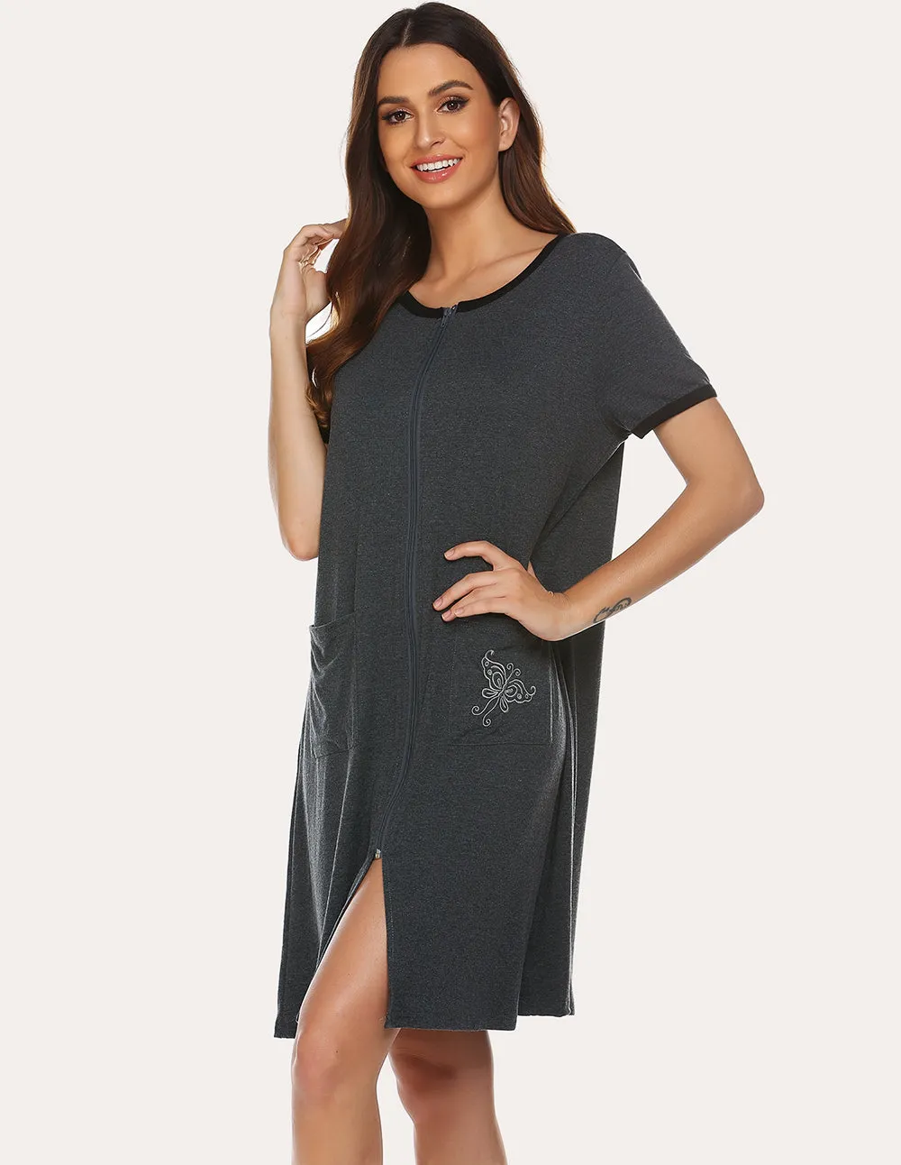 Ekouaer Fashion Cotton Robes (US Only) sold by Ekouaer product image thumbnail 4