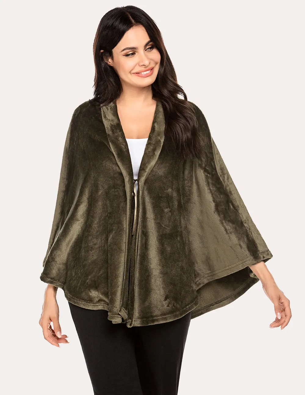 Ekouaer Flannel Shawl Ponchos (US Only) sold by Ekouaer product image thumbnail 4