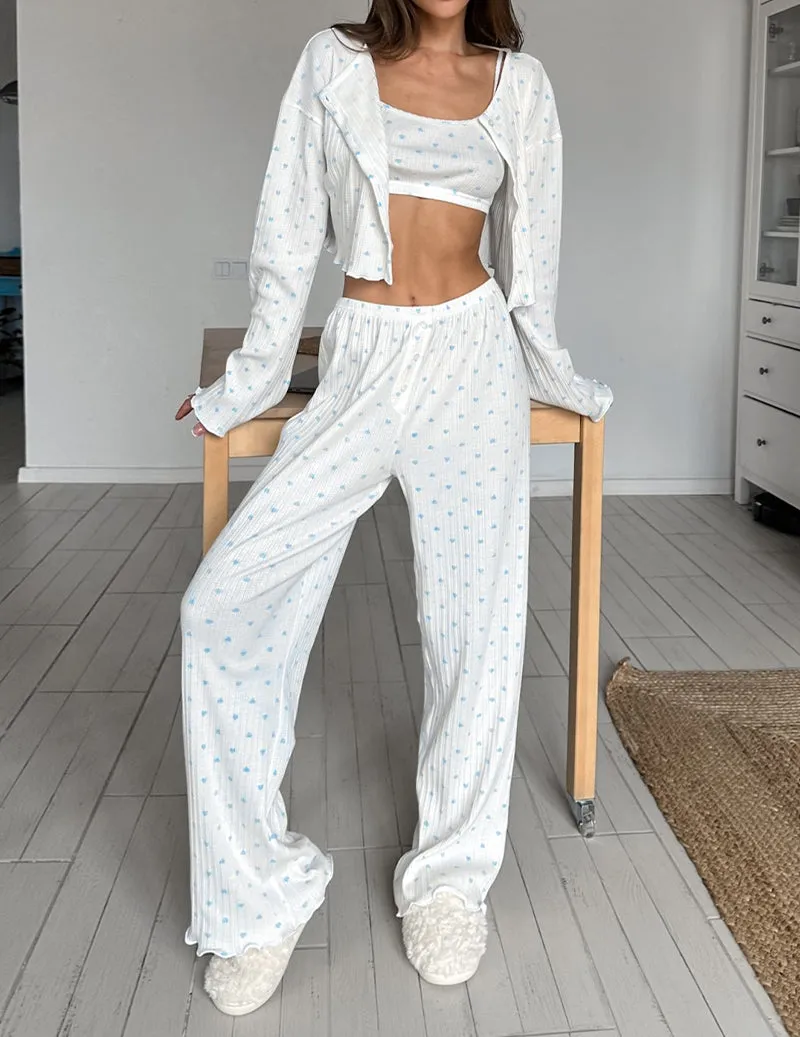 Elegant Floral Accents 3-Piece Lounge Set sold by Ekouaer product image thumbnail 3