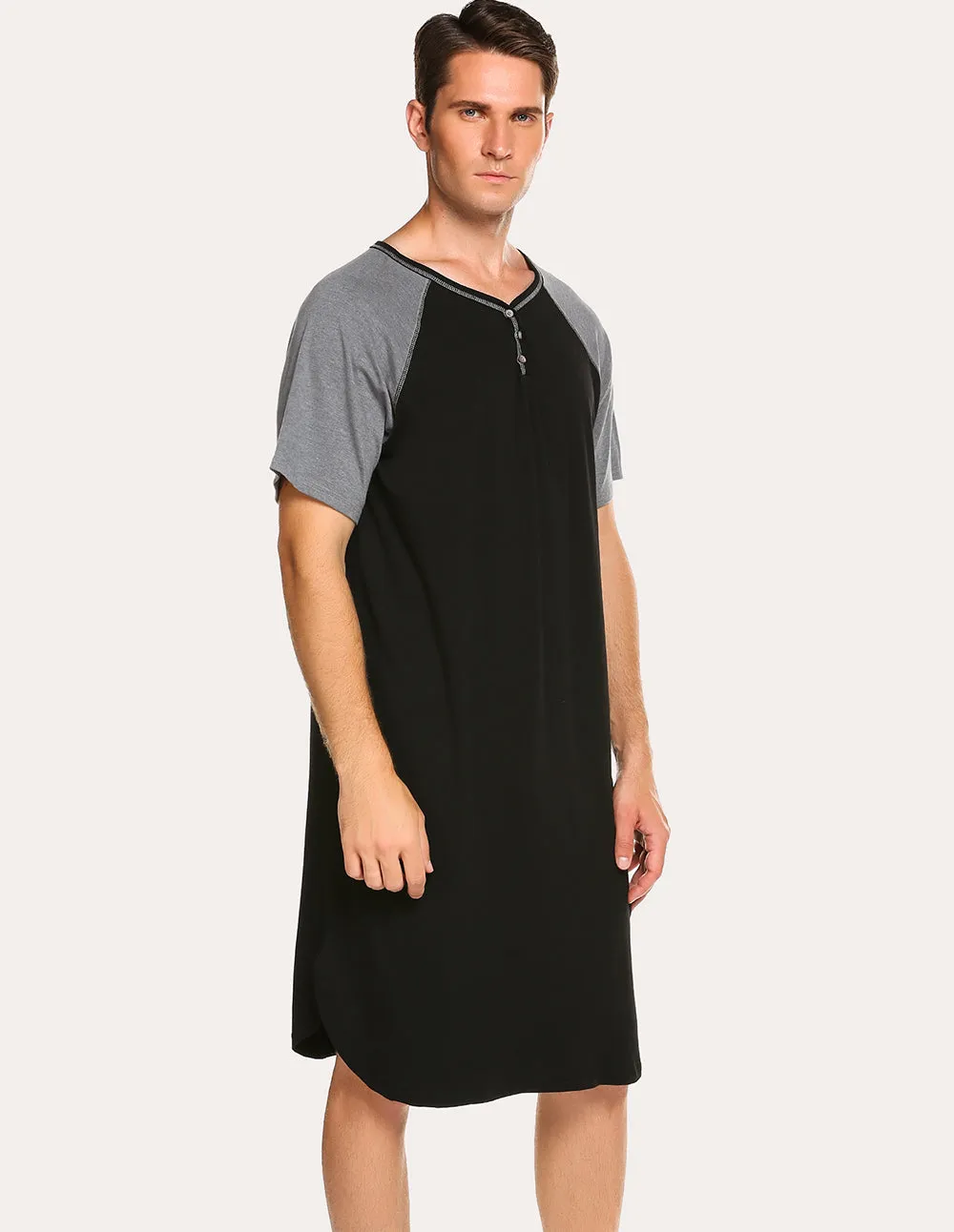 Ekouaer Men Comfort Nightshirt (US Only) sold by Ekouaer product image thumbnail 5