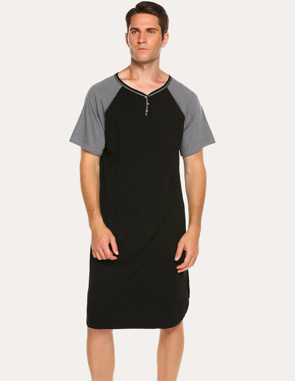 Ekouaer Men Comfort Nightshirt (US Only) sold by Ekouaer product image thumbnail 3