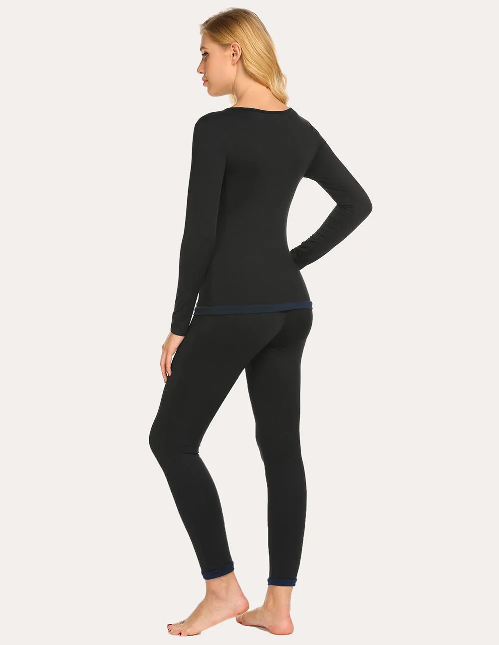 Ekouaer Fleece Lined Winter Thermal Sleepwear (US Only) sold by Ekouaer product image thumbnail 4