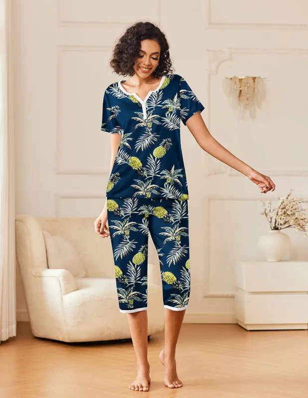 Soft Comfort Printed Pajama Set (US Only) sold by Ekouaer
