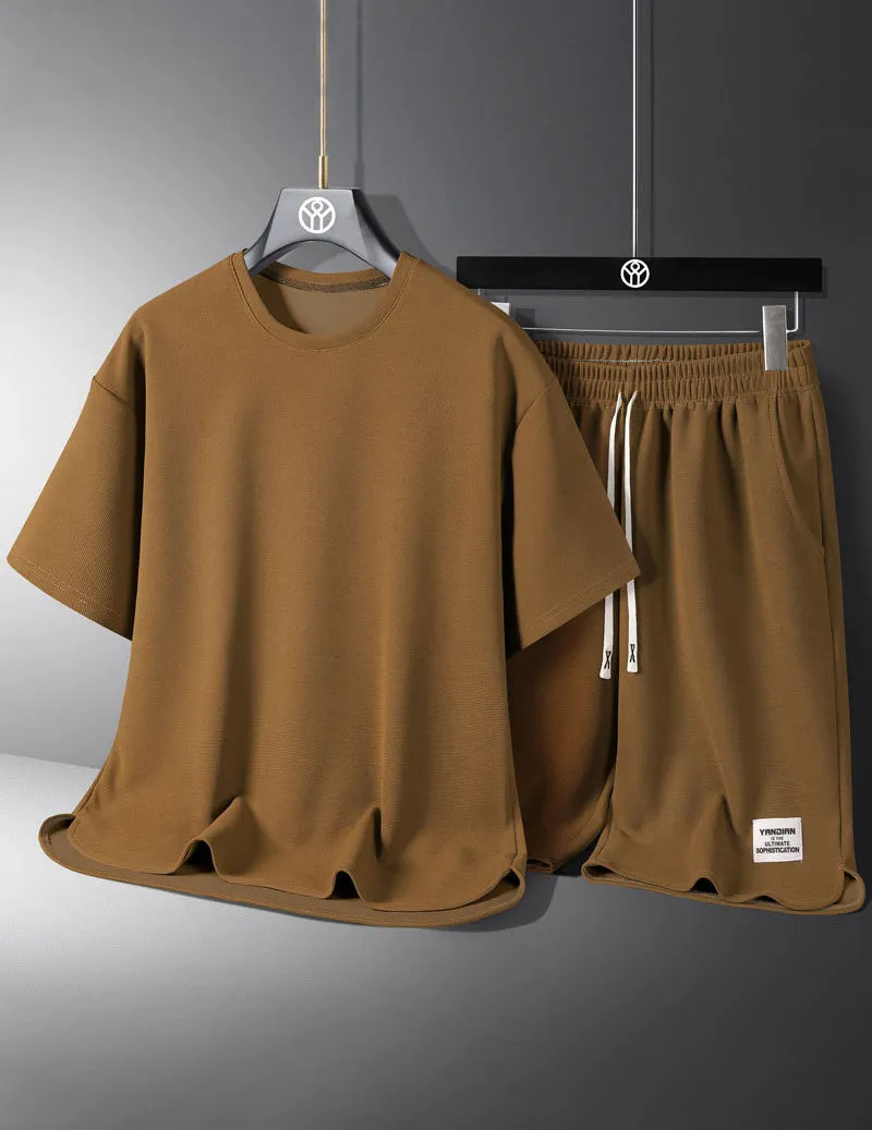 Men's Casual Tee and Drawstring Shorts Set sold by Ekouaer product image thumbnail 5