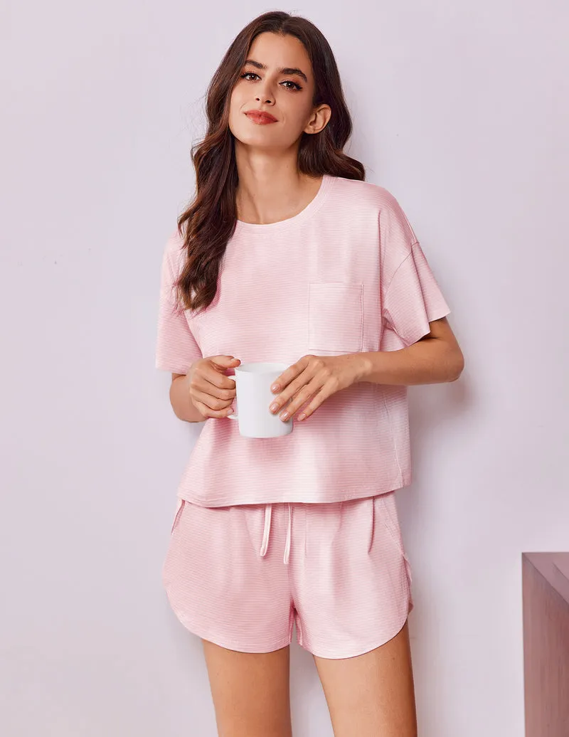 Lounge Sets Side Split Short Pj Sets Cute Pjs 2 Piece sold by Ekouaer product image thumbnail 3