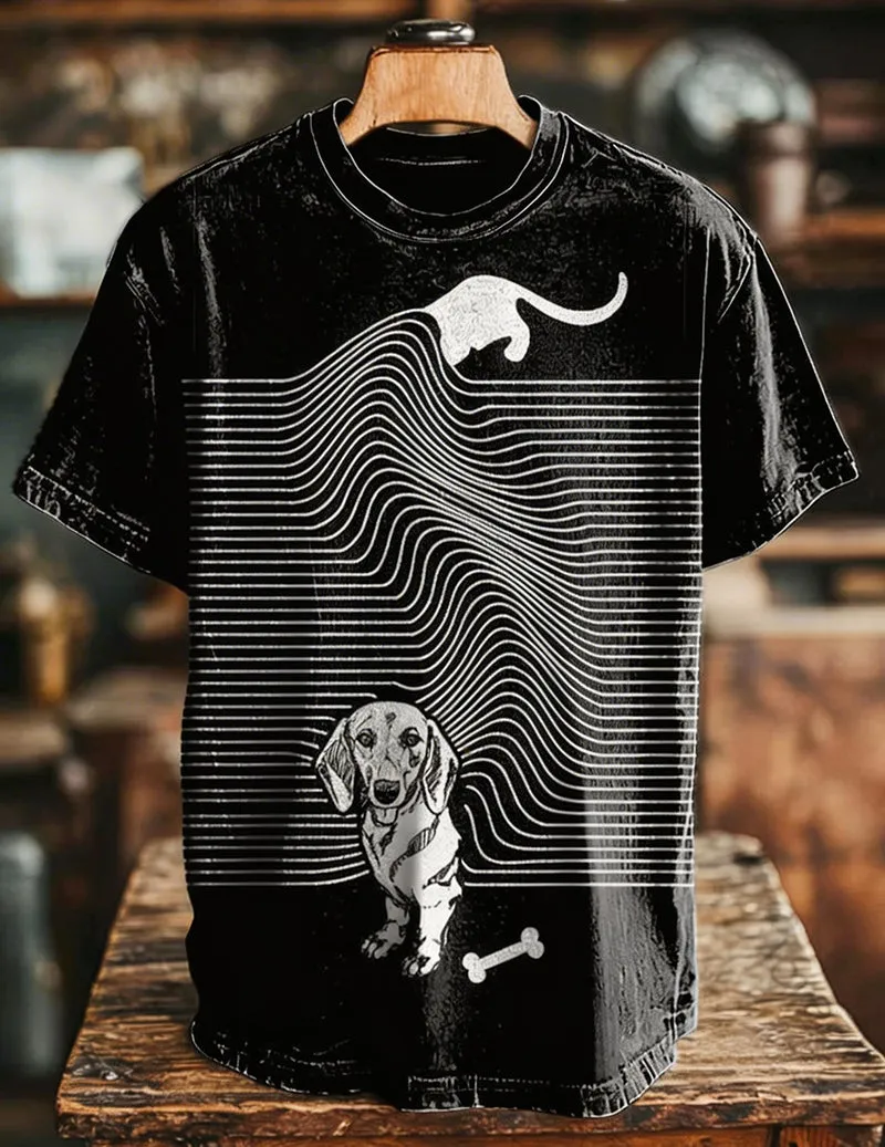 Men's Vintage Distressed Graphic T-Shirts – Crew Neck Short Sleeve Tees sold by Ekouaer product image thumbnail 2