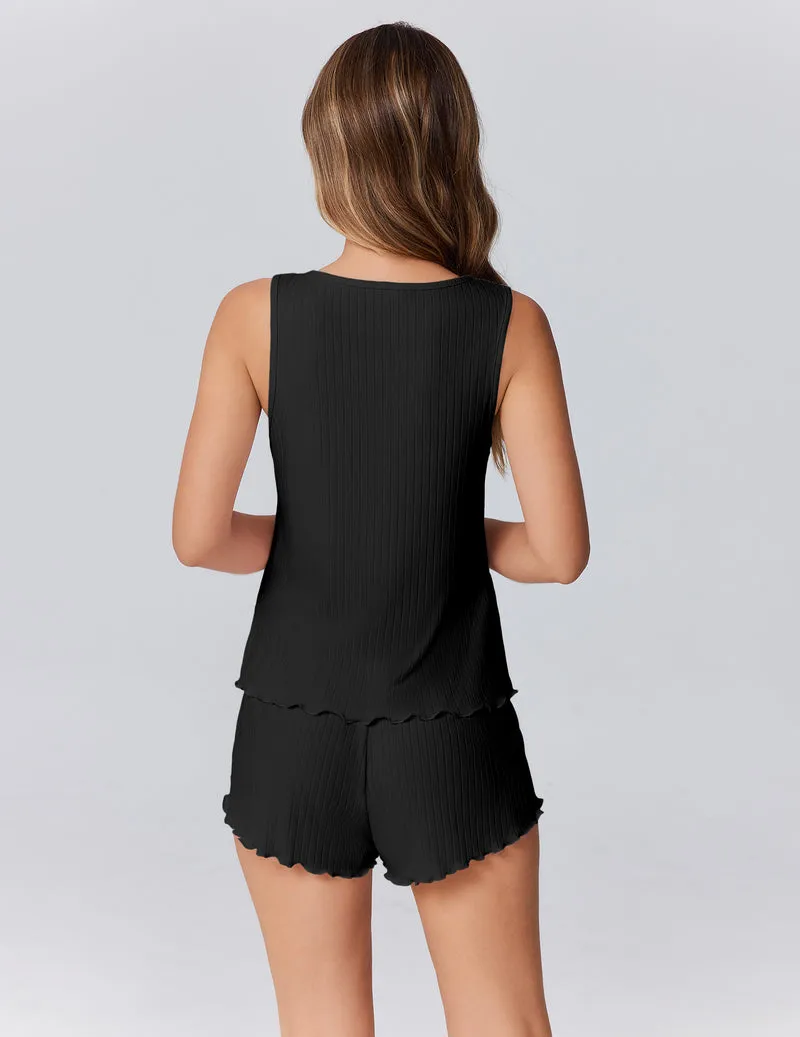 Ekouaer Tank Top Pajama Set Sleeveless Cami Sleepwear sold by Ekouaer product image thumbnail 2