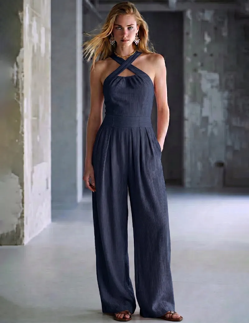 Turtleneck Long Sleeve Ribbed Stretch Jumpsuit sold by Ekouaer product image thumbnail 3
