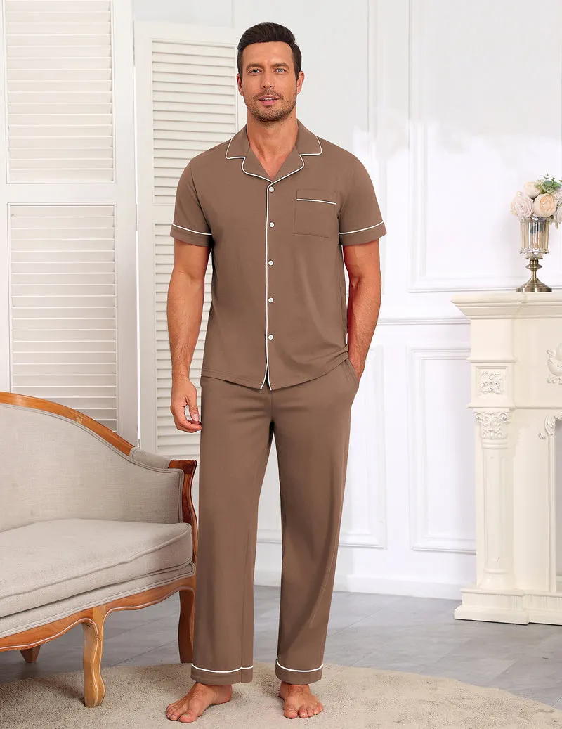 Ekouaer Cotton Pajama Set Button-Down Sleepwear sold by Ekouaer product image thumbnail 5