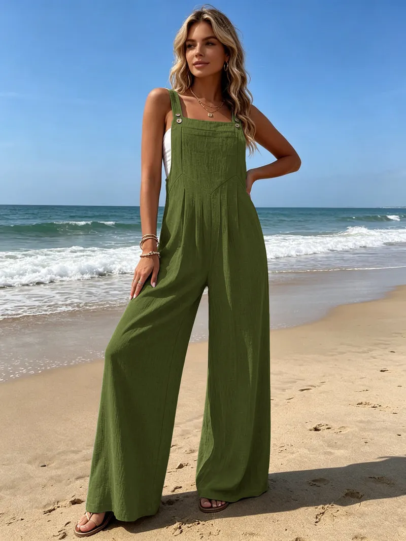 Ekouaer Loose Wide Leg Overalls Summer Outfits sold by Ekouaer product image thumbnail 3