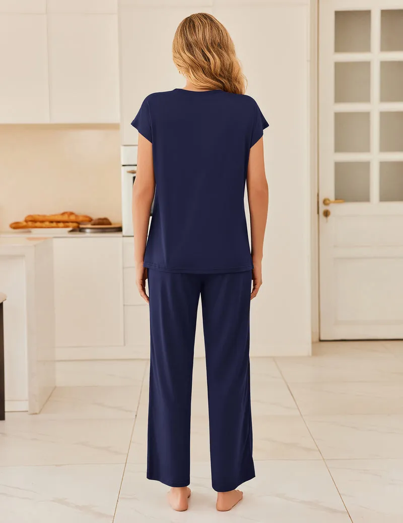 Ekouaer Two Piece Cap Sleeve Summer Set sold by Ekouaer product image thumbnail 4